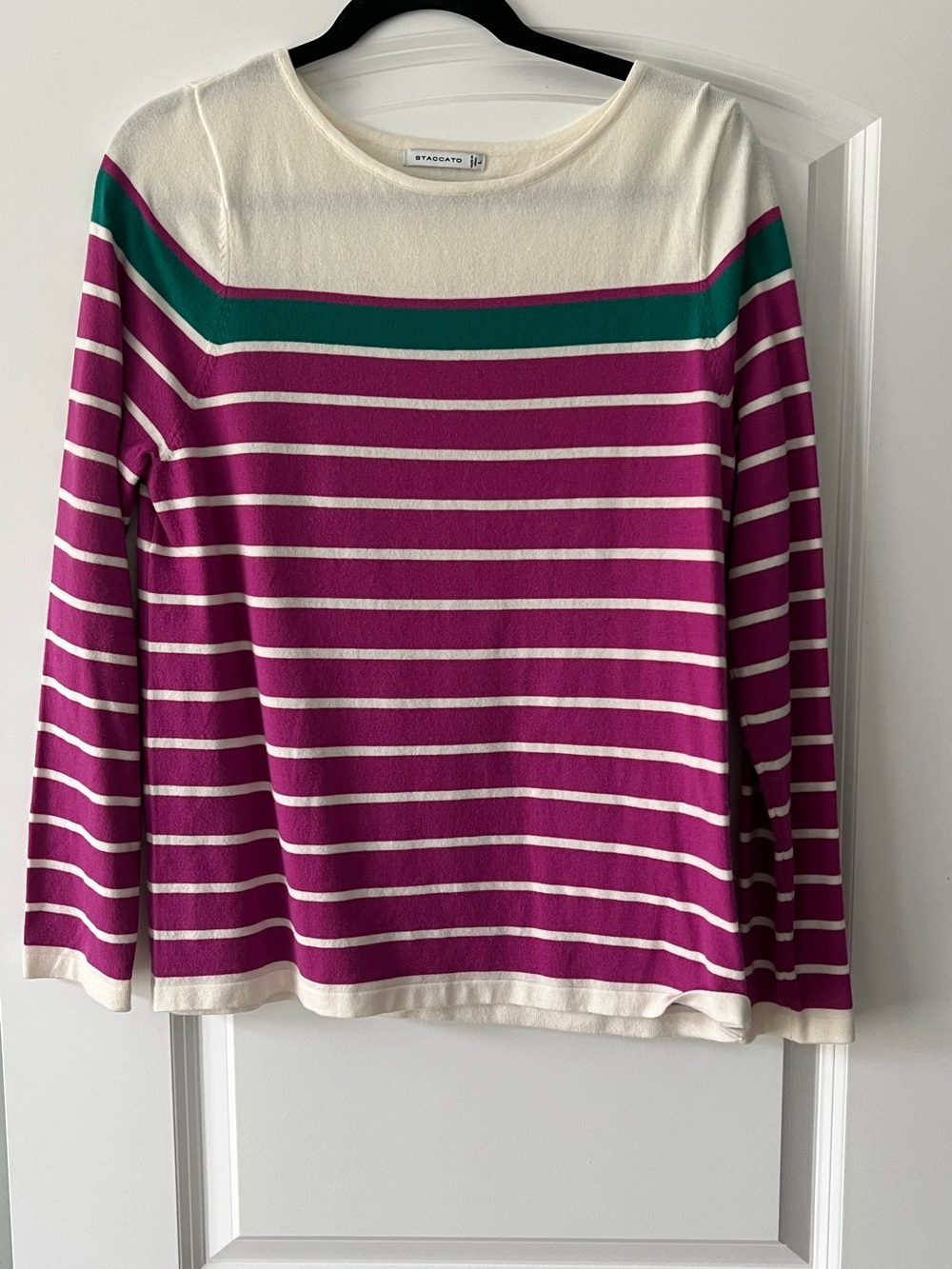 Staccato Striped Crewneck Sweater